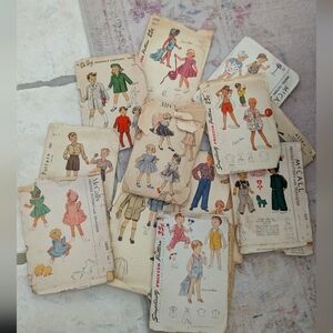 Vintage Sewing Patterns Toddler Bundle